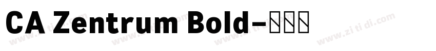 CA Zentrum Bold字体转换